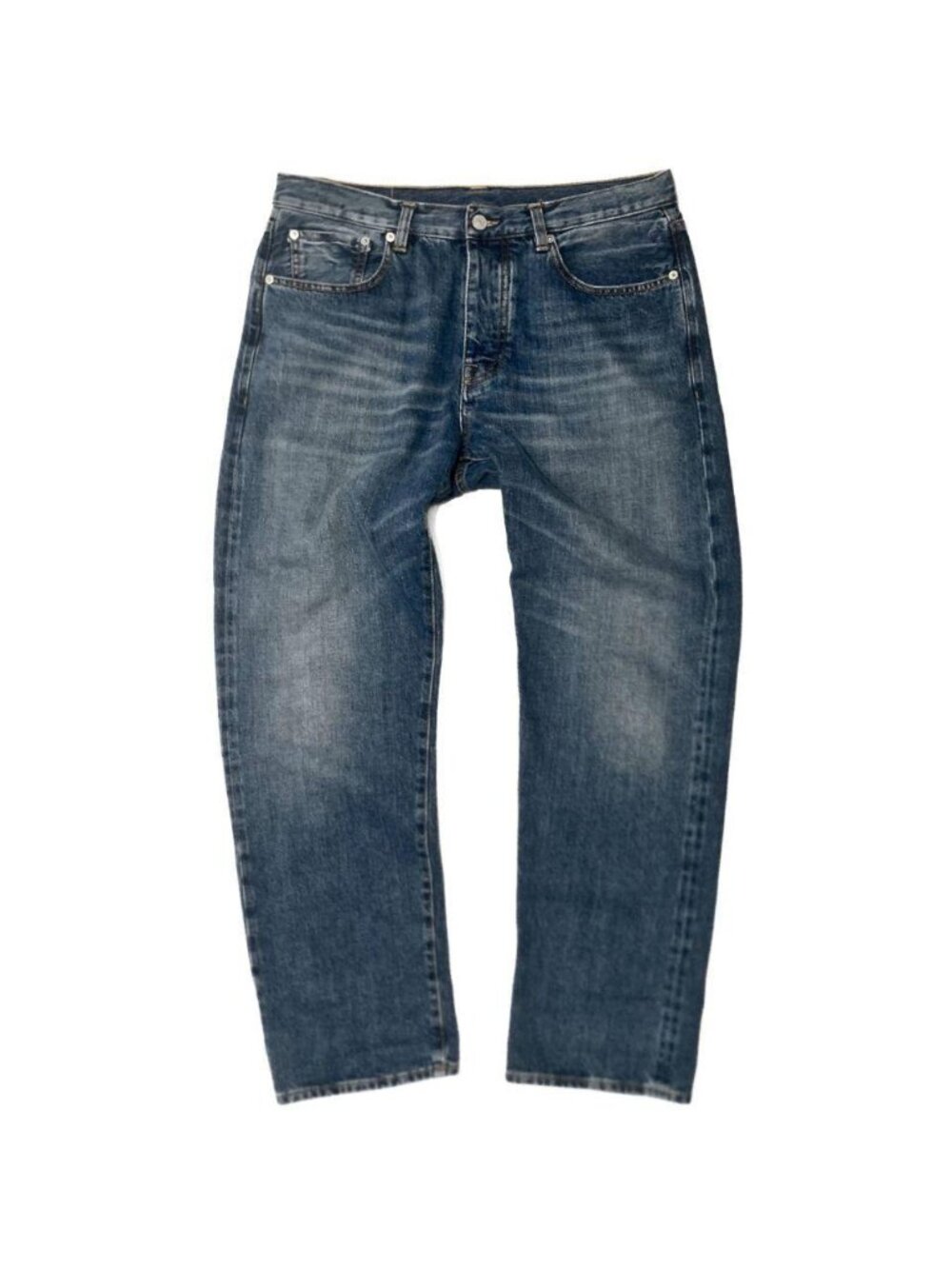 Fortela Japanese Selvedge Denim Jeans in Medium Wash Blue 30